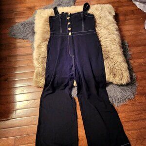 Abercrombie & Fitch Wide Legs Romper with Switch Details